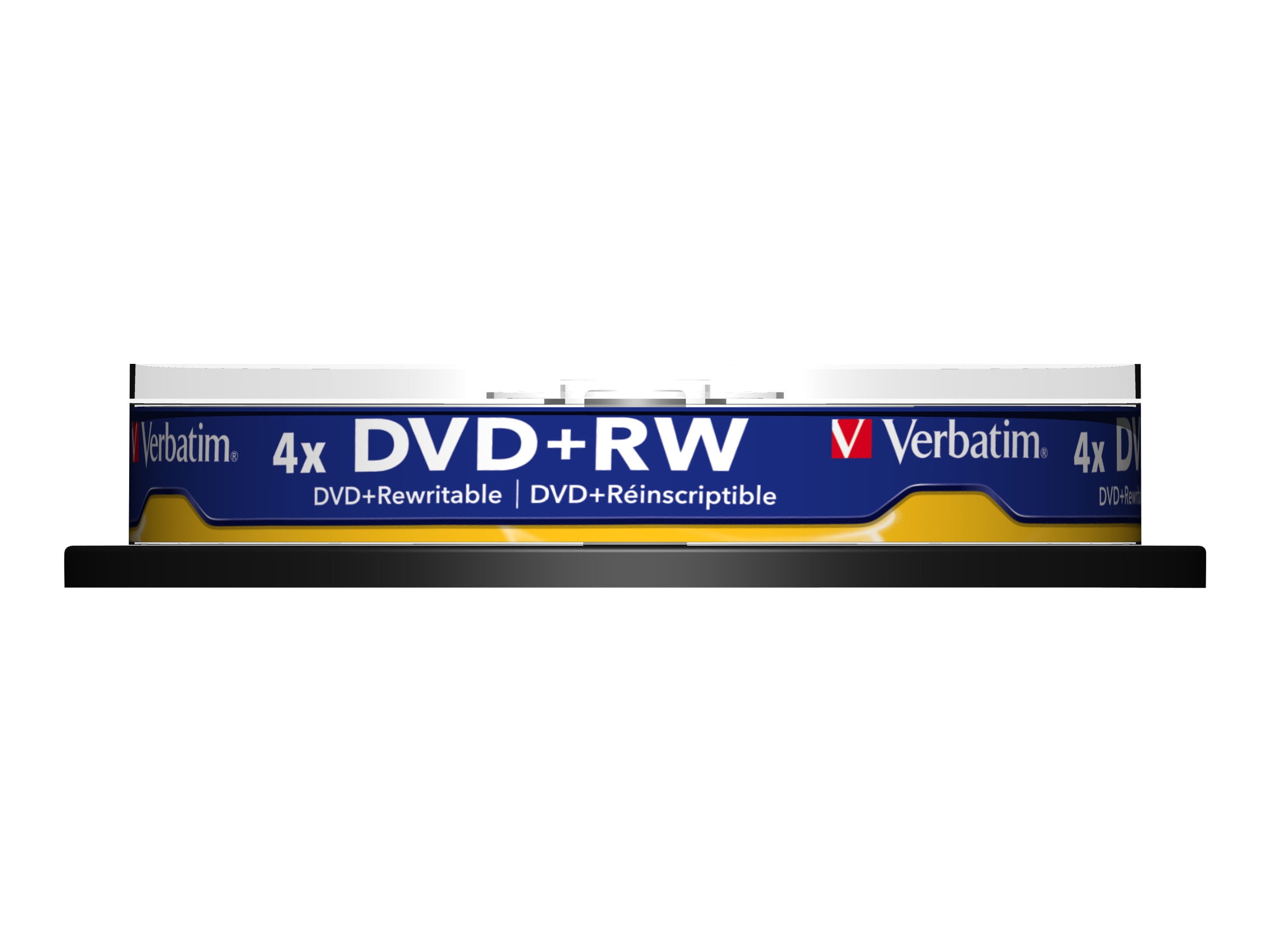 Verbatim - 10 x DVD+RW - 4.7 GB (120min) 4x - matte silver - spindle