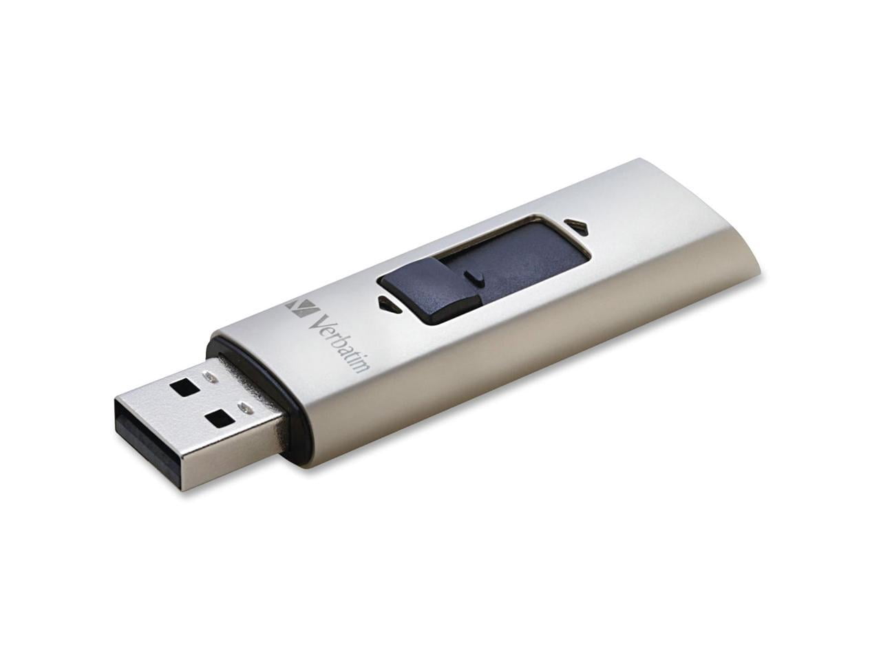 Verbatim 128GB Store 'n' Go Vx400 USB 3.0 Flash Drive - Silver 128 GB - USB 3.0 - Silver - Lifetime Warranty