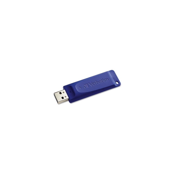 Verbatim, Ver98659, 128gb Usb Flash Drive - Blue, 1 / Each, Blue