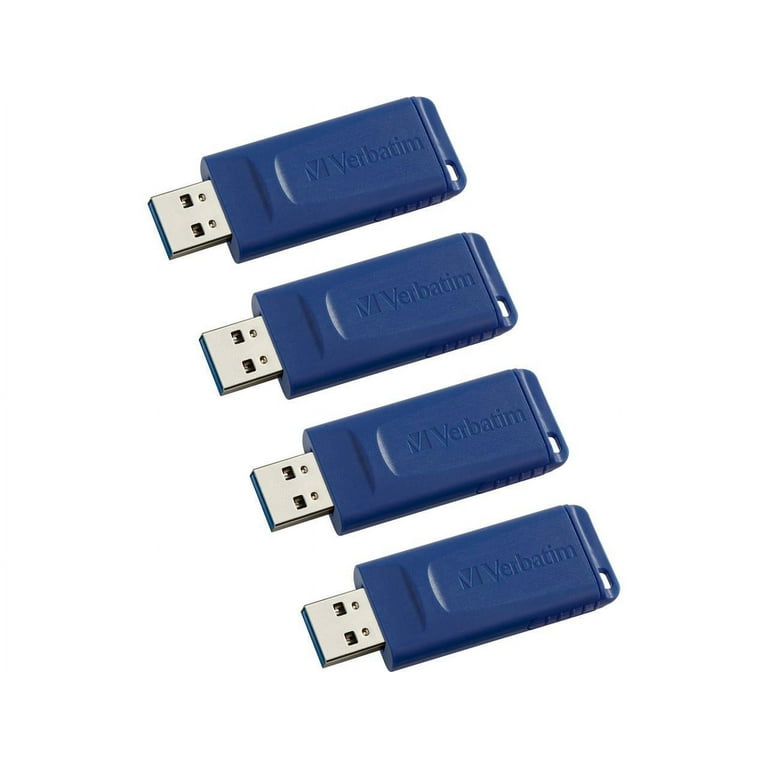 Verbatim 16GB USB Flash Drives - 16 GB - USB - Blue - 4 / Carton Verbatim 16GB USB Flash Drives - 16 GB - USB - Blue - 4 / Carton
