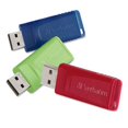 thumbnail image 1 of Verbatim-1PK Store 'n' Go USB Flash Drive, 32 GB, Assorted Colors, 3/Pack, 1 of 1
