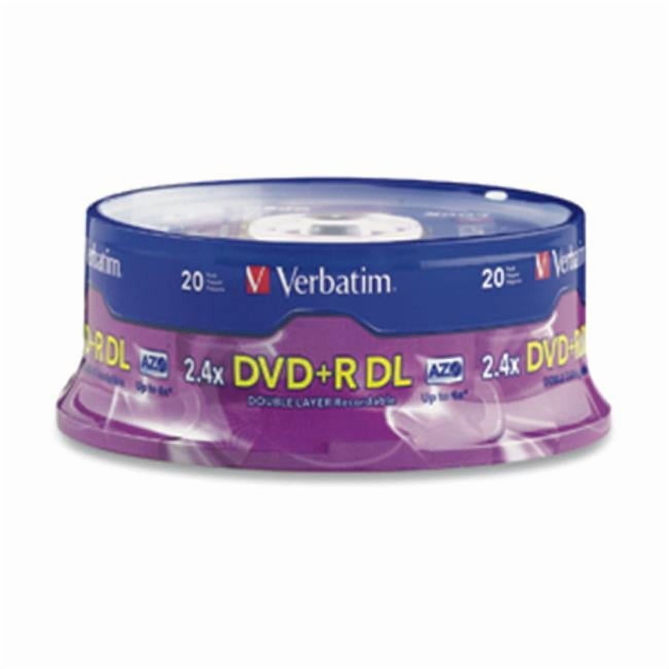Verbatim 2.4x DVD+R Double Layer Media - 8.5GB - 120mm Standard