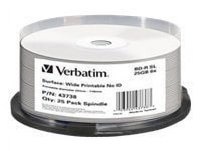 VERBATIM Blu-Ray BD-R 25pk 25GB, 6x, Spindle