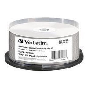 VERBATIM Blu-Ray BD-R 25pk 25GB, 6x, Spindle