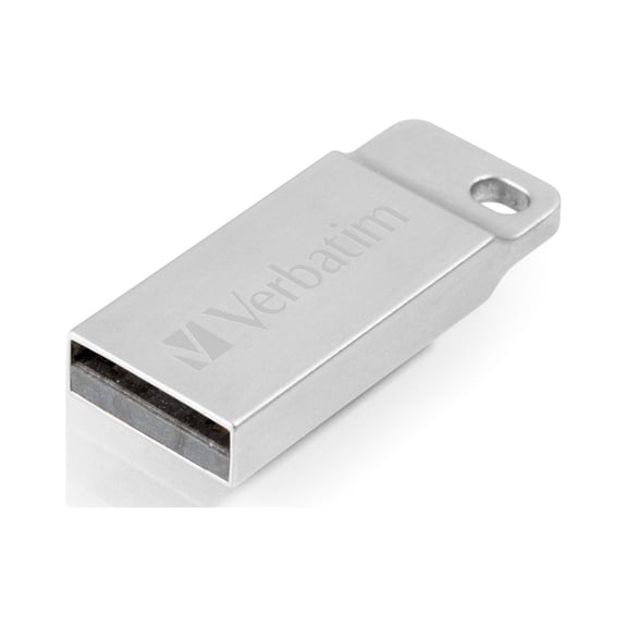 Verbatim 32GB Metal Executive USB Flash Drive - Silver 32 GBUSB 2.0 - Silver - Water Resistant
