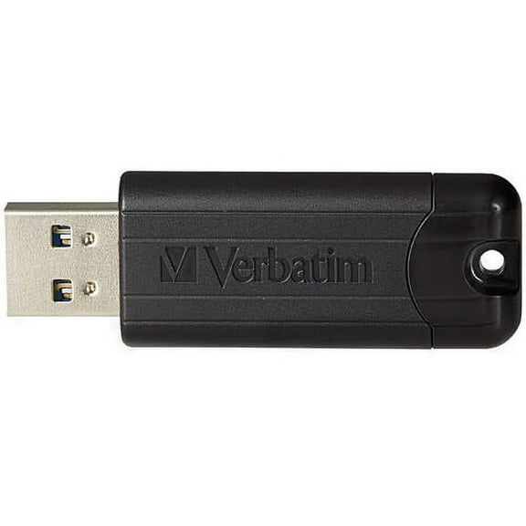 Verbatim Pinstripe USB 3.2 Flash Drive, 32 GB, Black 10/Pack