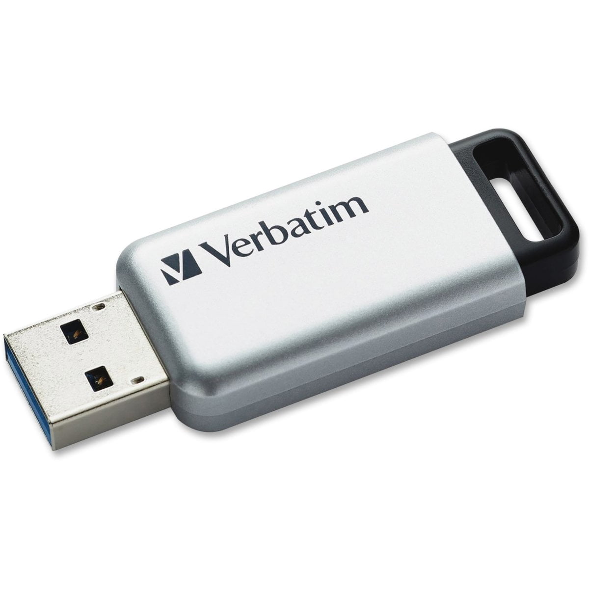 Verbatim 32GB Store 'n' Go Secure Pro USB 3.0 Flash Drive with AES 256 Hardware Encryption - Silver 32 GB - 1pk