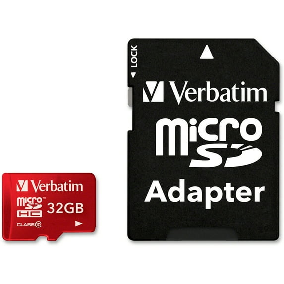 Verbatim 44044 Class 10 Uhs-1 Tablet Microsdhc Card (32gb; Red)