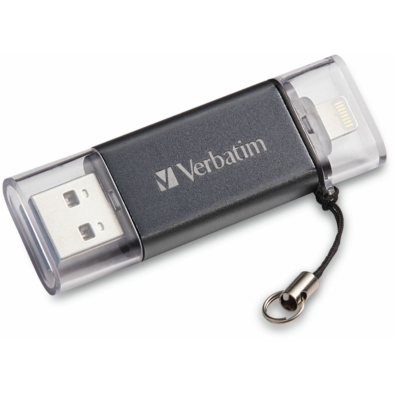 Store 'n' Go Dual USB 3.0 Flash Drive for Apple Lightning Devices, 32 GB, Graphite Store 'n' Go Dual USB 3.0 Flash Drive for Apple Lightning Devices, 32 GB, Graphite