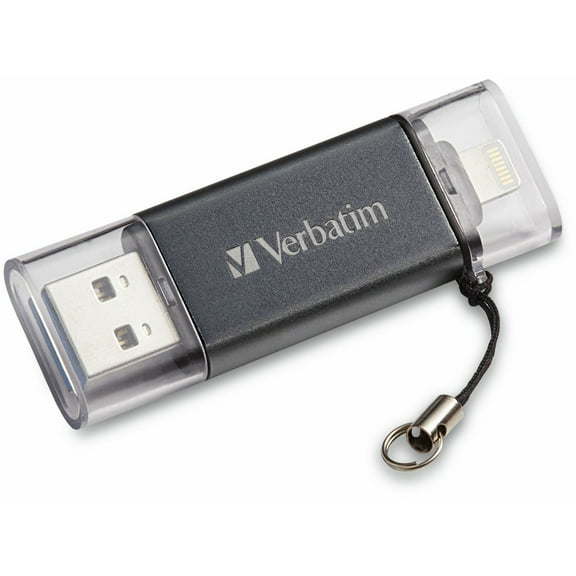 Verbatim  32GB Store ‘n’ Go Dual USB 3.2 Gen 1 Flash Drive for Apple Lightning Devices - Graphite
