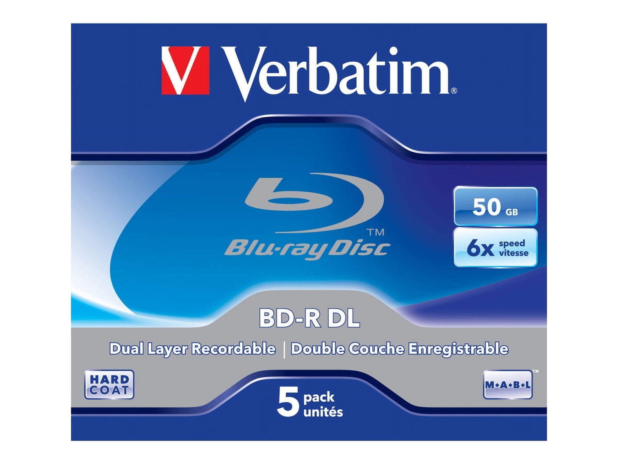 Verbatim - 5 x BD-R DL - 50 GB 6x - jewel case