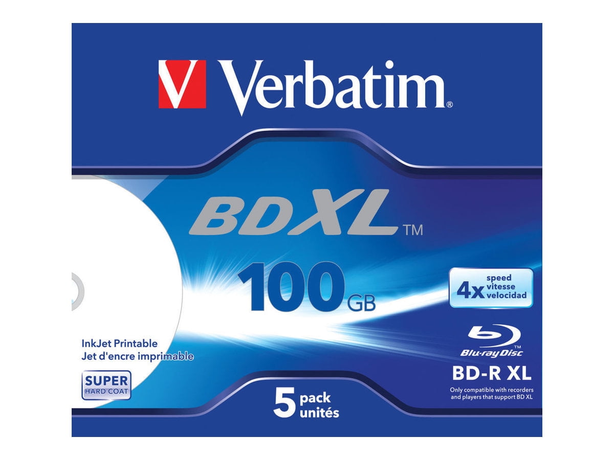 Verbatim BD-R XL 100 GB - Blu-ray Disc with 4x Write Speed 