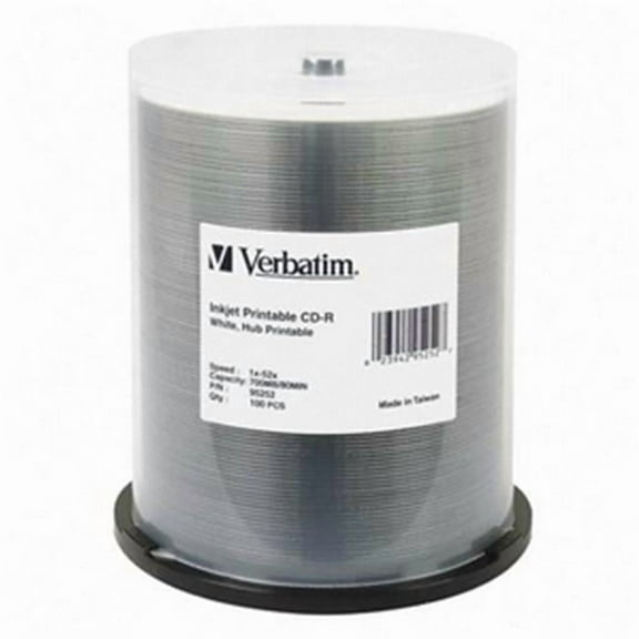 Verbatim 52x CD-R Media 700MB Ink Jet Printable  Hub Printable 120mm Standard