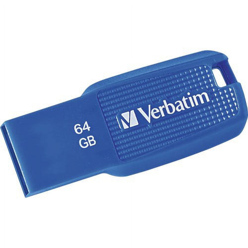 Verbatim 64GB Ergo USB 3.0 Flash Drive - Blue (70879) - Walmart ...