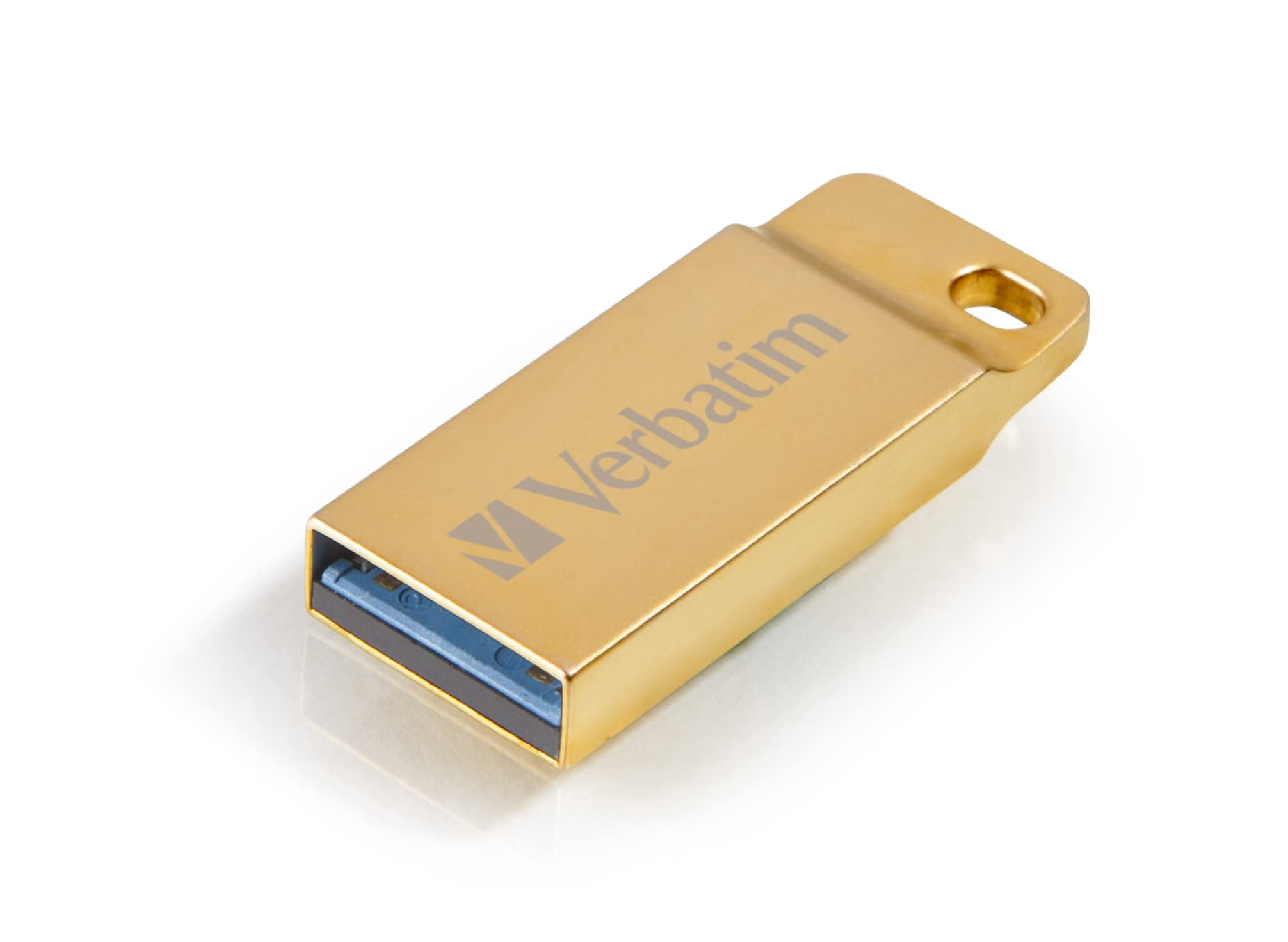 Verbatim 64GB Metal Executive USB 3.0 Flash Drive - Gold 64 GBUSB 3.0 - Gold - Water Resistant