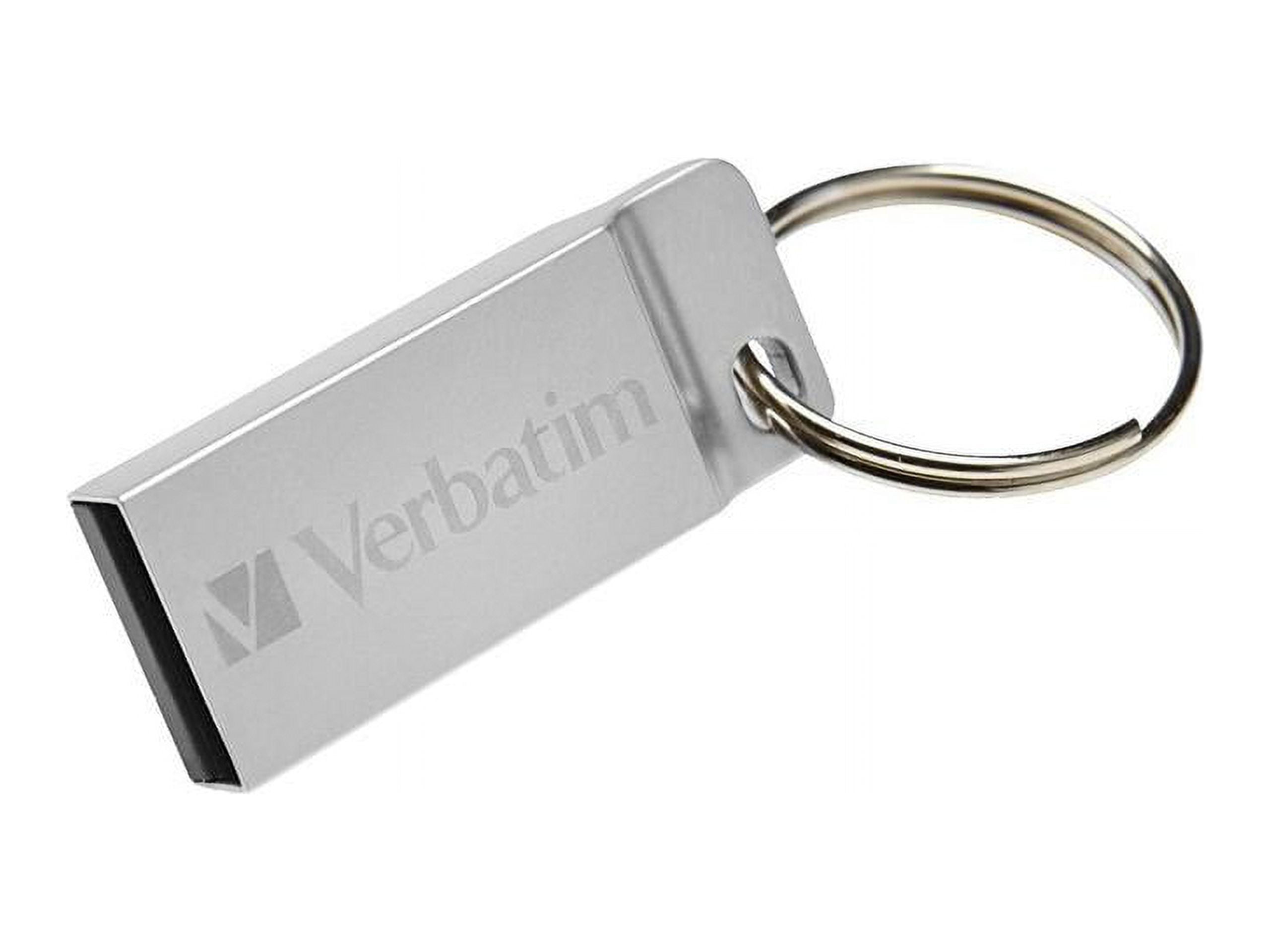 Verbatim 64GB Metal Executive USB Flash Drive - Silver - 64 GBUSB - Silver Verbatim 64GB Metal Executive USB Flash Drive - Silver - 64 GBUSB - Silver