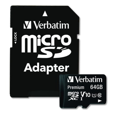 Verbatim 64 GB microSDXC Flash Memory Card with Adapter