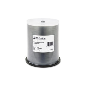 Verbatim 700 MB 52X CD-R White Inkjet Printable 100 Packs Spindle Media Model 95252