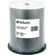 700 MB 52X CD-R White Inkjet Printable Hub Printable (100/Pack)