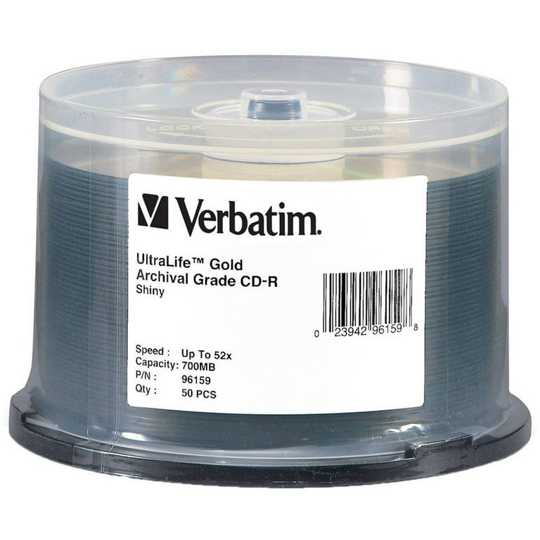 700 MB/80 min 52X Archival Grade CD-R Recordable Disc in Spindle