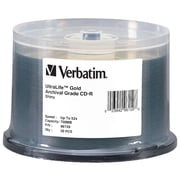 700 MB/80 min 52X Archival Grade CD-R Recordable Disc in Spindle - Gold 50/Pack