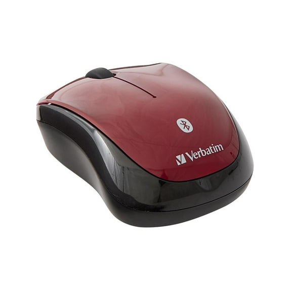 Verbatim Bluetooth Wireless Tablet Multi-Trac Blue LED Mouse - Garnet