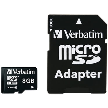 Verbatim  8GB Premium microSDHC Memory Card with Adapter, UHS-I V10 U1 Class 10