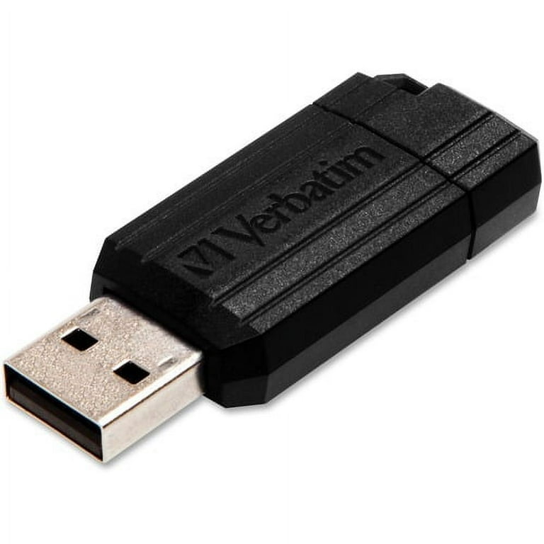 8GB PinStripe USB Flash Drive - Black - 8GB - Black 8GB PinStripe USB Flash Drive - Black - 8GB - Black