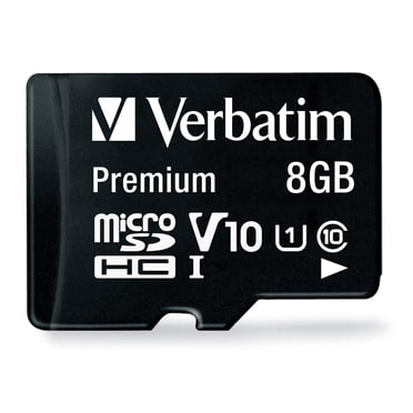 Verbatim 8 GB microSDHC Flash Memory Card with Adapter, 20 Pack