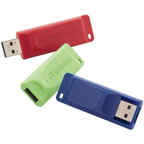 Verbatim  8GB Store n Go USB Flash Drive - Red/Green/Yellow
