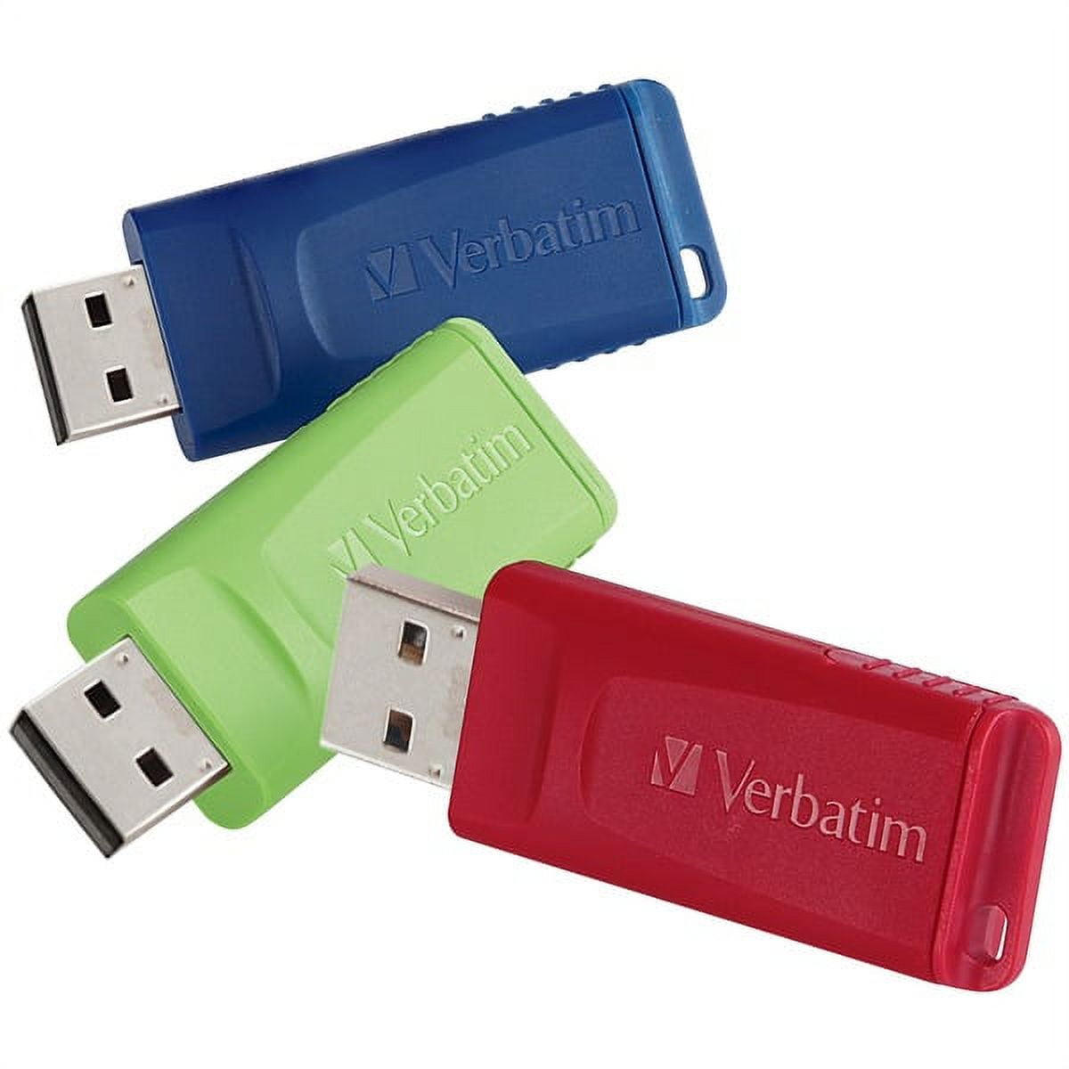 Verbatim 8gb Store n Go Flash Drives, 3 Pk