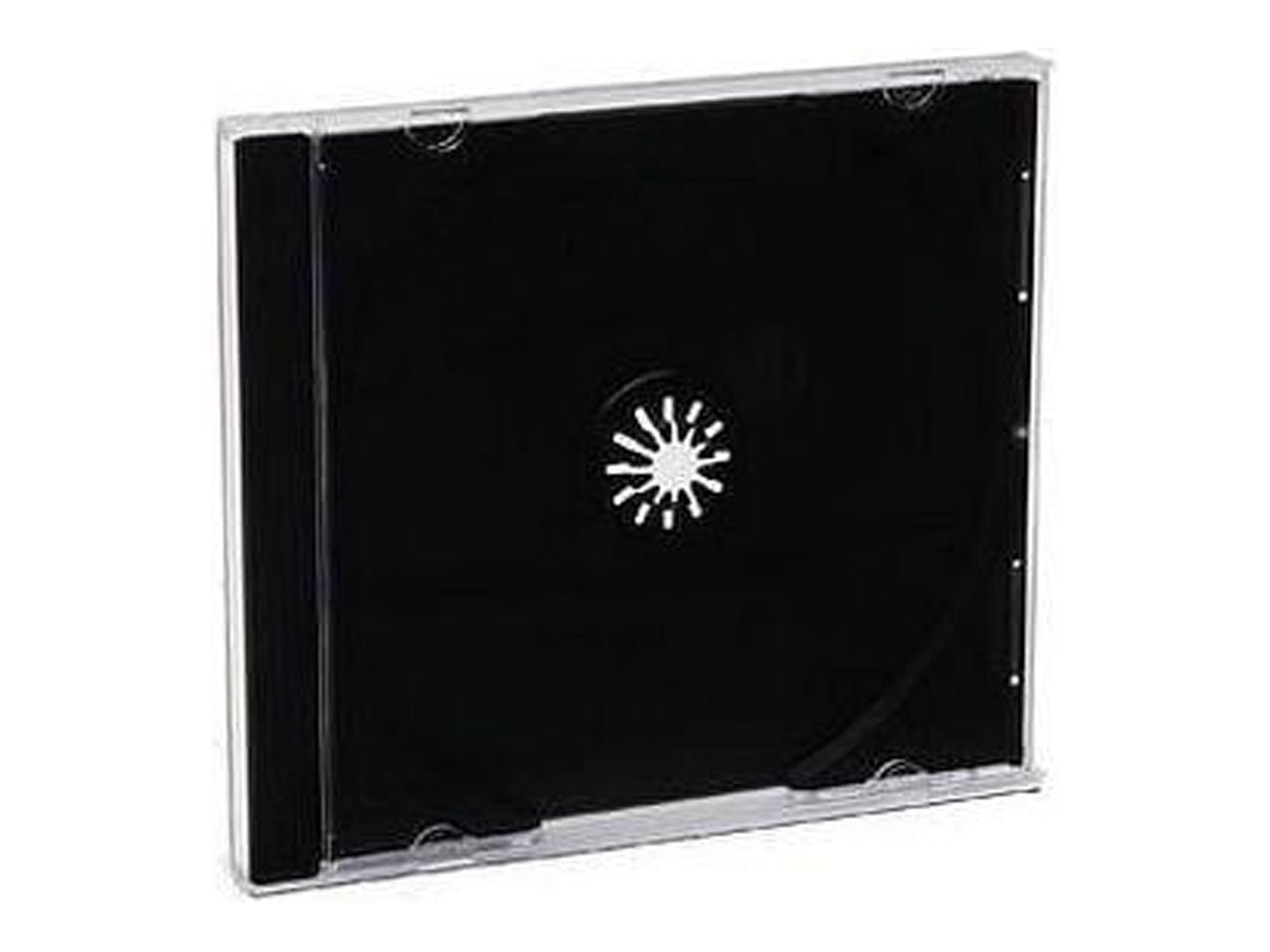 Verbatim 94867 CD/DVD Jewel Storage Cases-Black Tray 200pk