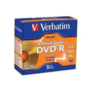 Verbatim 96320 UltraLife 4.7GB 8X Archival Grade DVD-R 5pk, Jewel Case