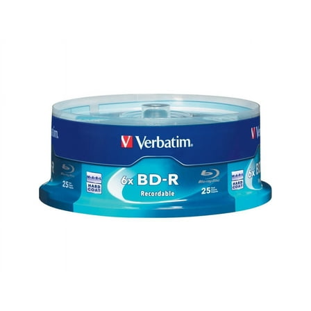 Verbatim 97457 25 GB 6X BD-R Blu-Ray Disc (25/Pack)