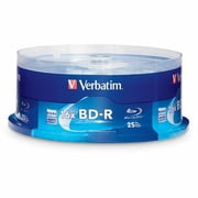 Verbatim 97457 Blu-ray Recordable Media - BD-R - 16x - 25 GB | 2 Packs 50 Total