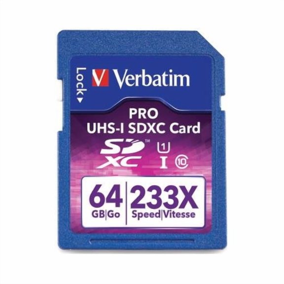 Verbatim 97466 Class 10 64Gb Pro 233X Uhs-1 SDXC Card