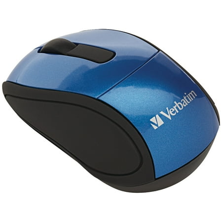 Verbatim - Mini Travel Wireless Optical Mouse with Compact Design - Blue