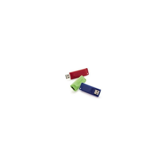 Store N' Go 16 GB USB Flash Drives - Assorted (3/Pack)