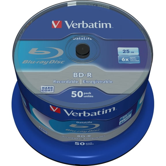 Verbatim BD-R SL Datalife - Blu-ray Disc 25GB, 6x Burning Speed, Scratch Protection, (Blu-ray)
