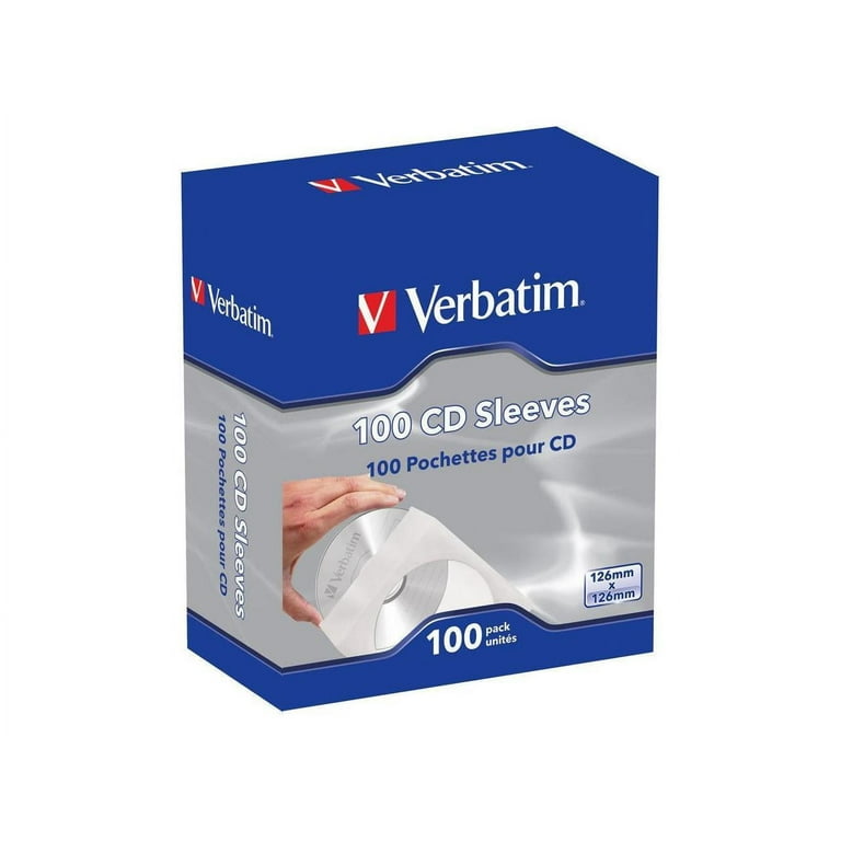 CD/DVD Sleeves, 1 Disc Capacity, Clear/White, 100/Box CD/DVD Sleeves, 1 Disc Capacity, Clear/White, 100/Box
