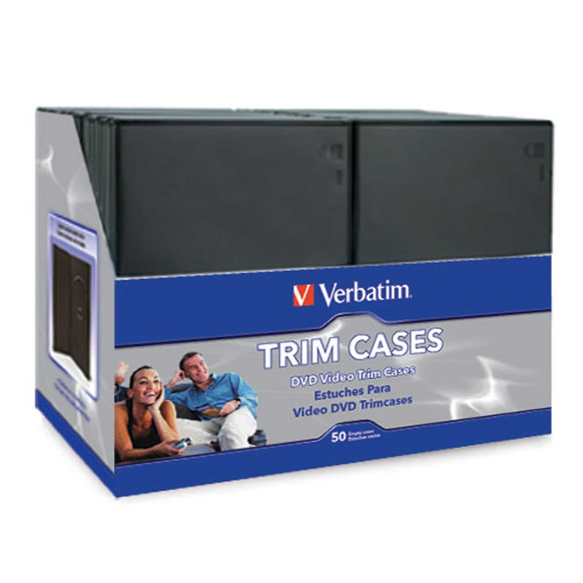 Verbatim CD/DVD Video Trimcases, Black, Case Of 100 - image 1 of 2