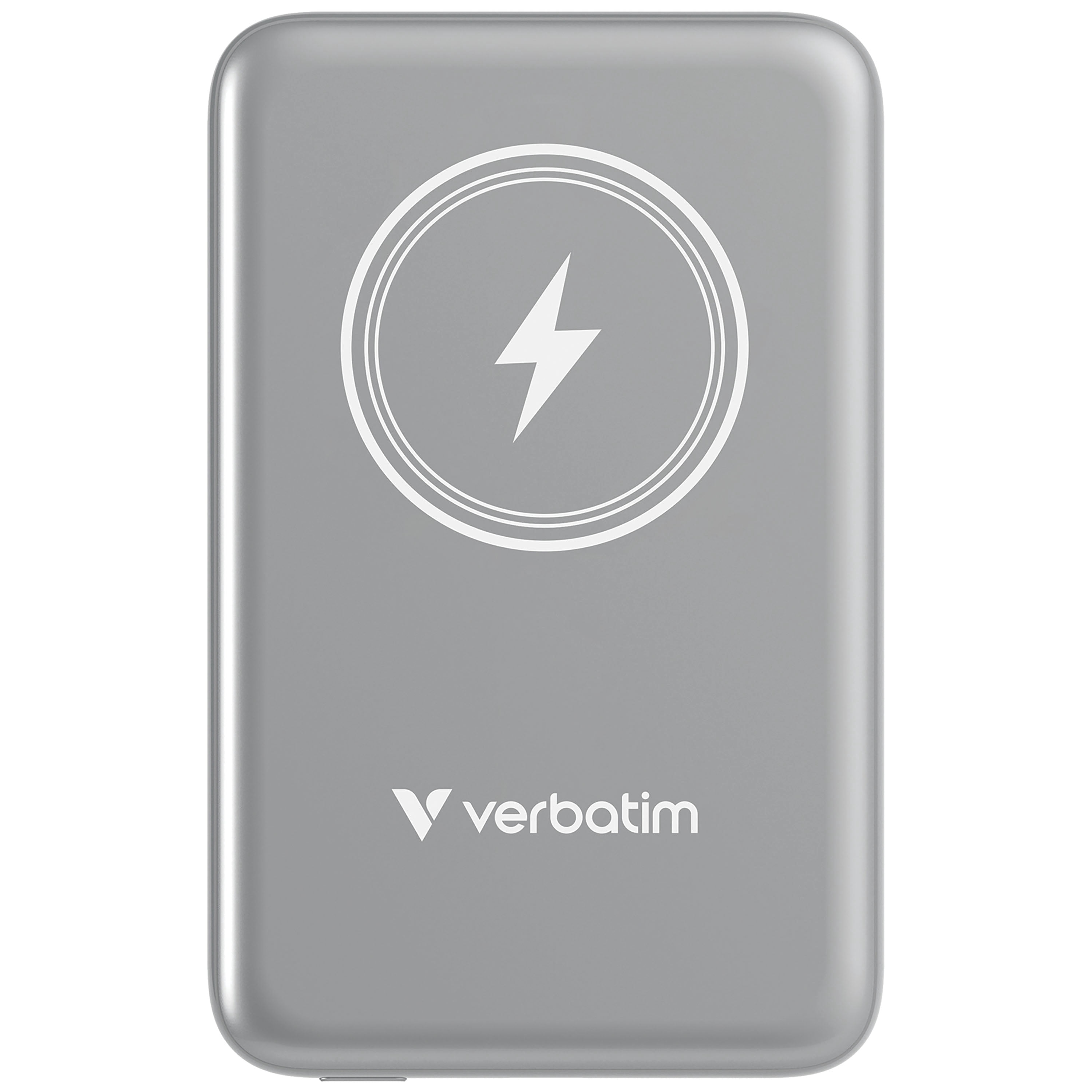 Verbatim Charge 'n' Go Magnetic Wireless Power Bank 10000 mAh - Gray