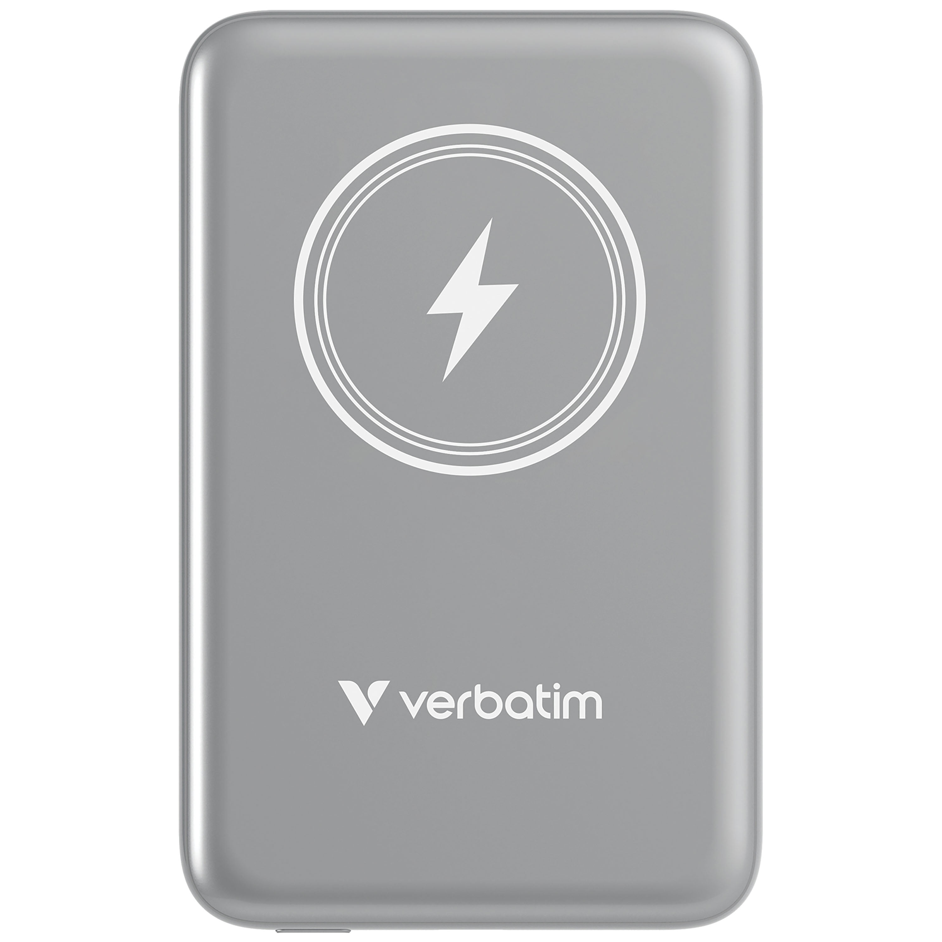 Mah Grey Verbatim Charge 'n' Go Magnetic Wireless Power Bank 10000 mAh - Gray ...