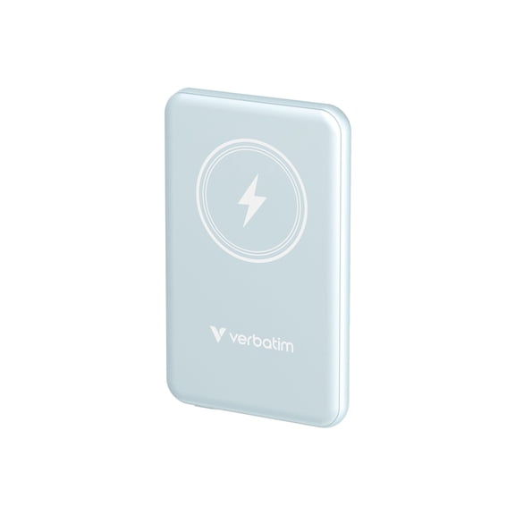 Verbatim Charge 'n' Go Magnetic Wireless Power Bank 5000 mAh Blue