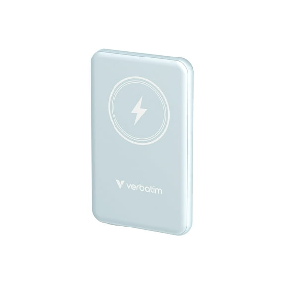 Verbatim Charge 'n' Go Magnetic Wireless Power Bank 5000 mAh, Blue