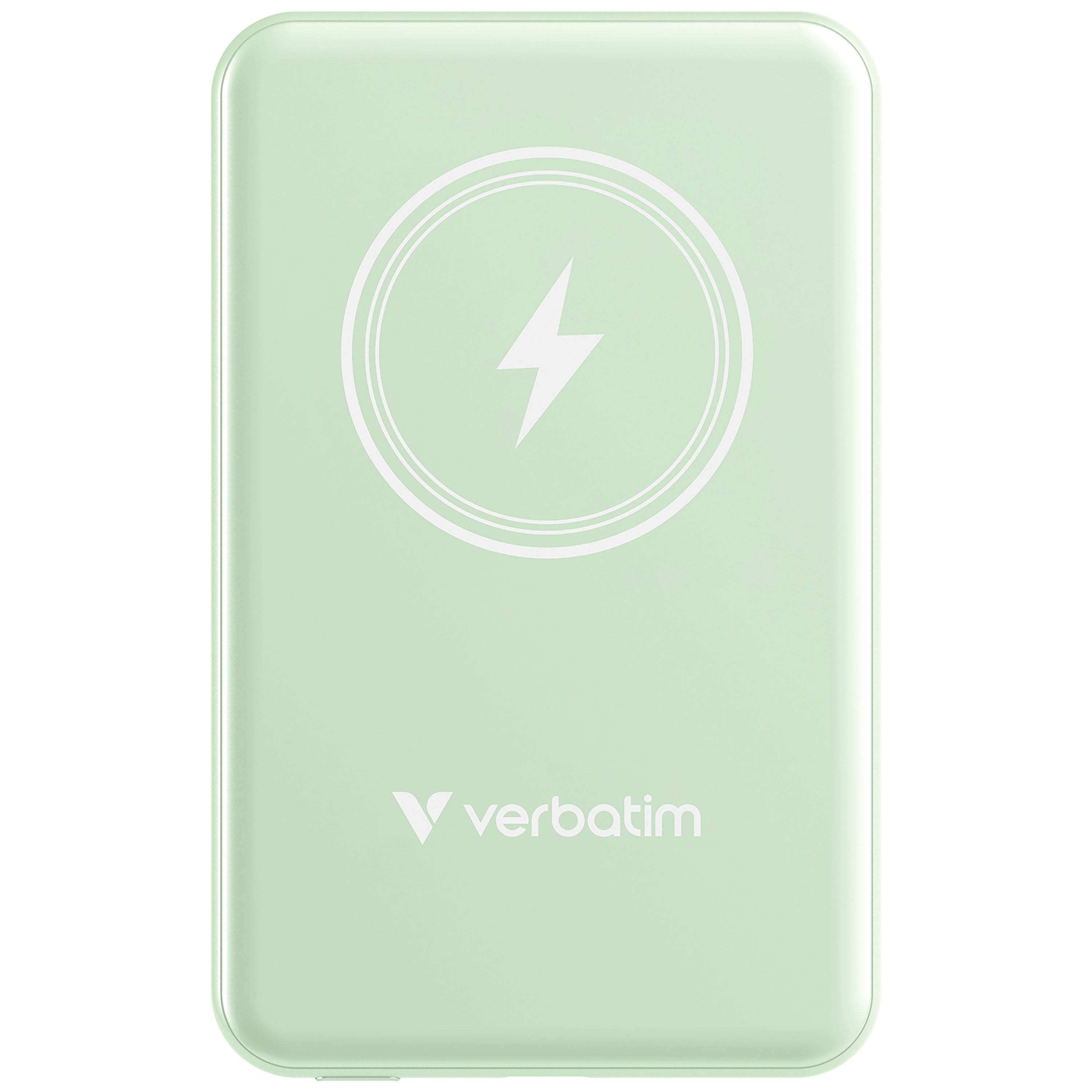 Verbatim Charge 'n' Go Magnetic Wireless Power Bank 5000 mAh - Green