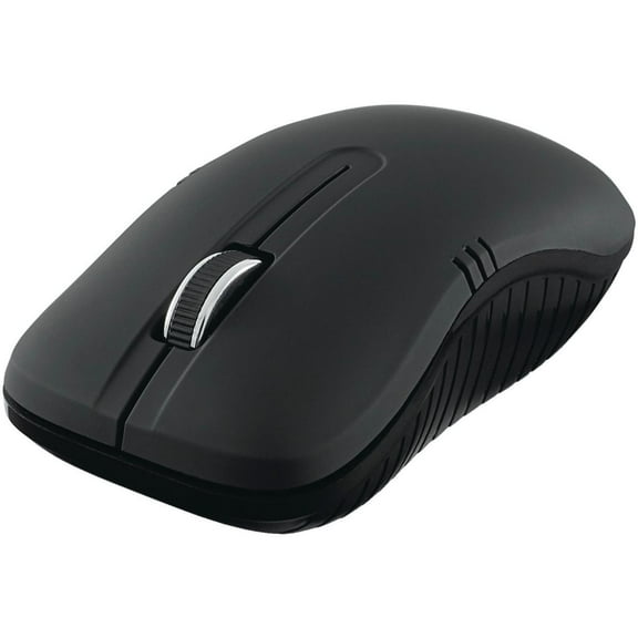 Verbatim Commuter Series Cordless Optical Computer Mouse, 3 Buttons, 2.4 GHz (Matte Black)