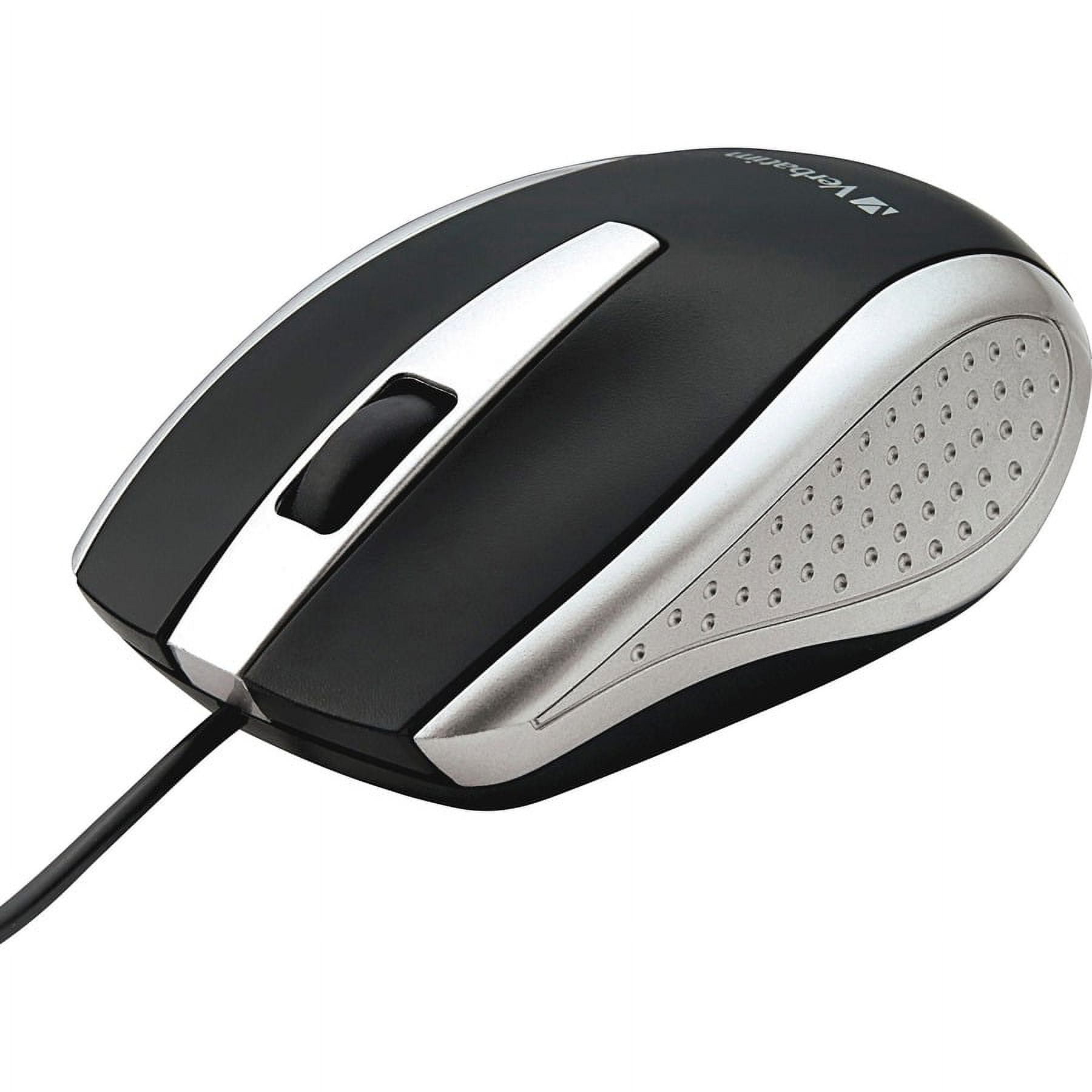 Verbatim Corded Notebook Optical Mouse - Silver - Optical - Cable - Silver - 1 Pack - USB Type A - Scroll Wheel - 3 Button(s) Verbatim Corded Notebook Optical Mouse - Silver - Optical - Cable - Silver - 1 Pack - USB Type A - Scroll Wheel - 3 Button(s)