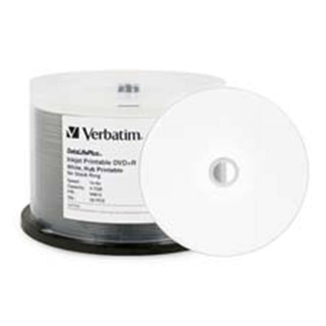 Verbatim Corporation VER94812 DVDplusR- Inkjet Printable- 8X