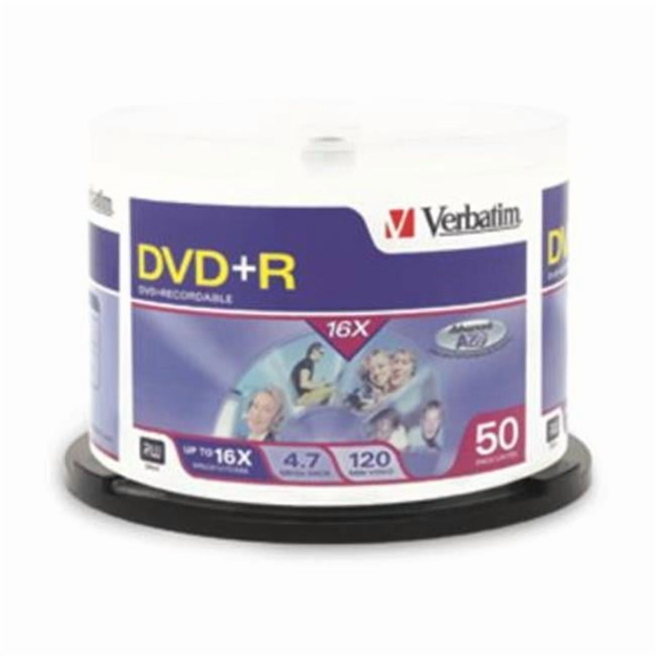 Verbatim DVD+R 4.7GB 16X 50 Pack